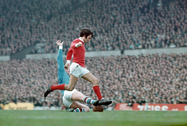 George Best playing for Manchester United 