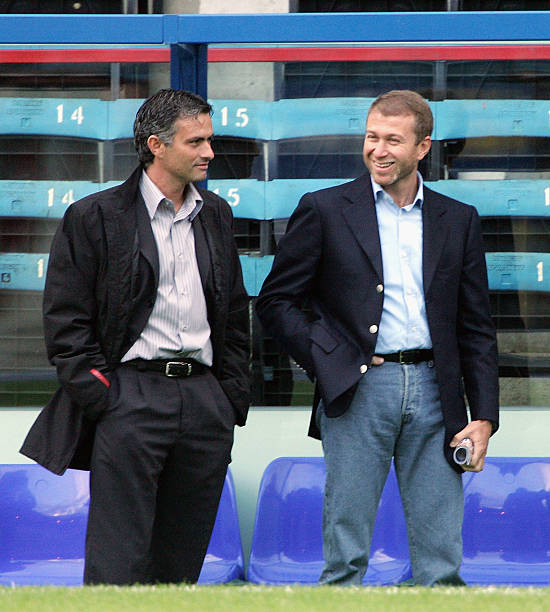Jose Mourinho and Abramovich 