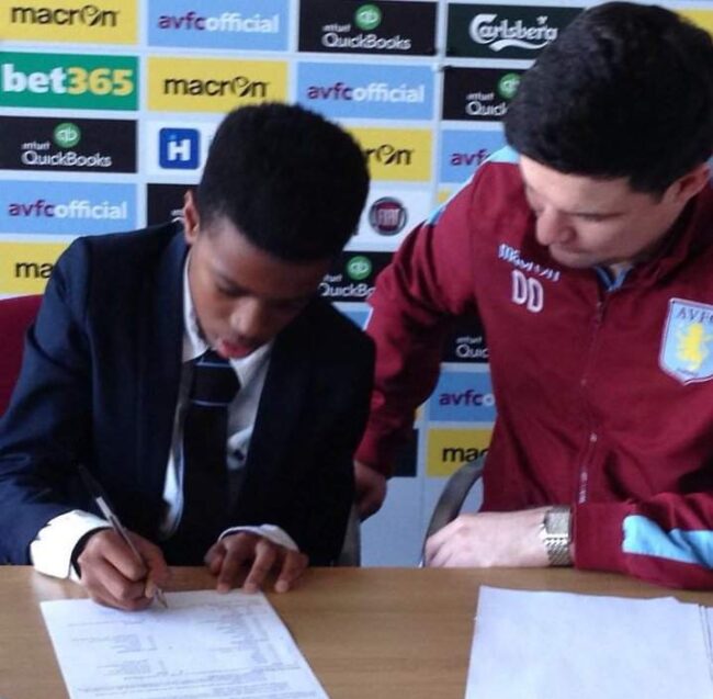 12-year-old Chukwuemeka signing for Aston Villa 
