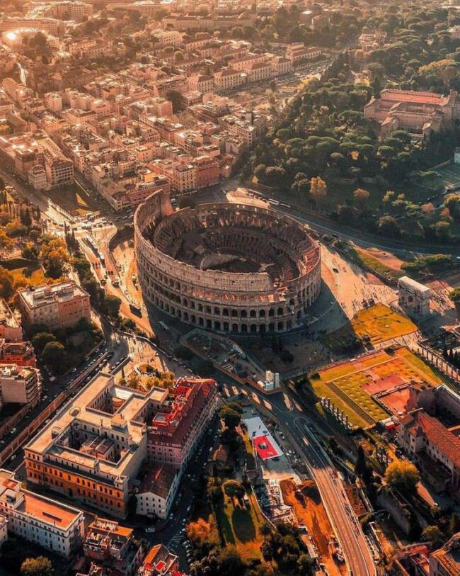 An Aerial view of Rome 