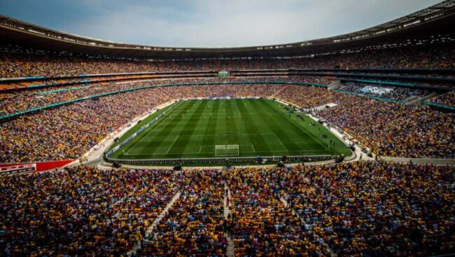 FNB Stadium is the biggest football stadium in Africa 