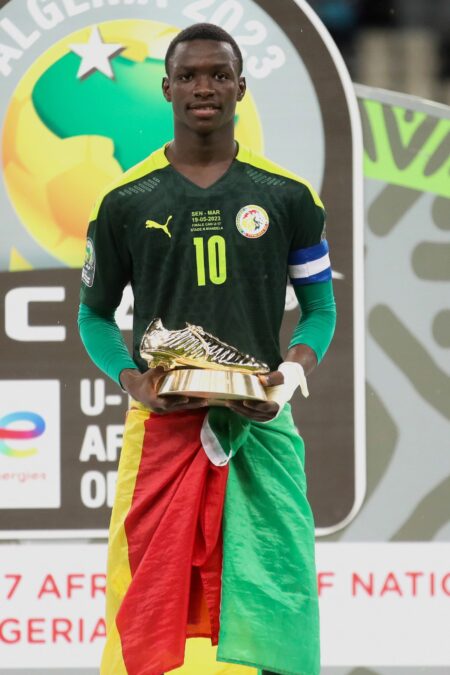 Amara Diouf youngsters watch 2023 FIFA U-17 World Cup 